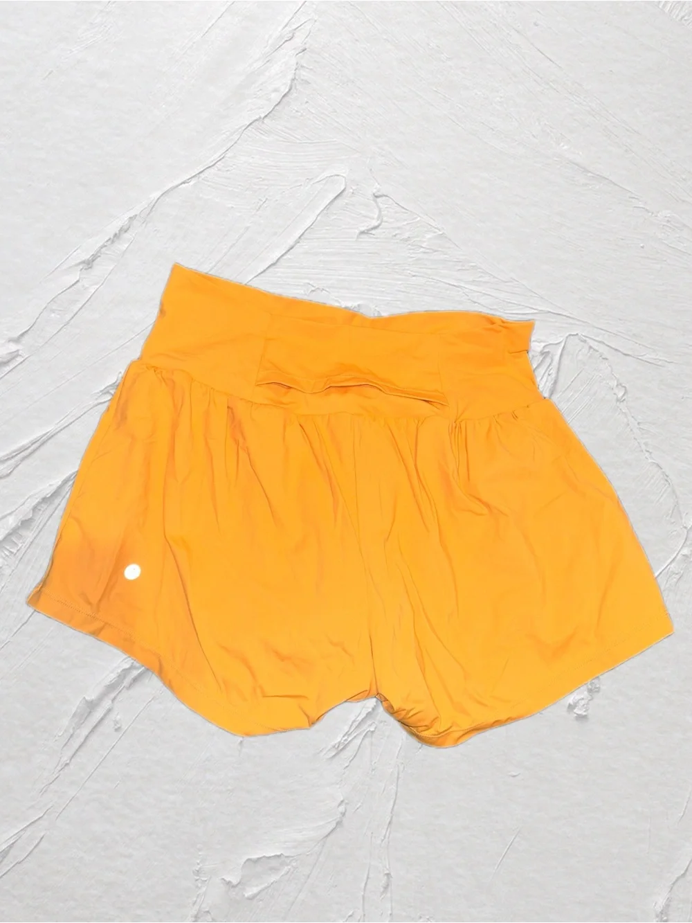 HALARA Bright Yellow/Orange High-Waist Athletic Shorts
